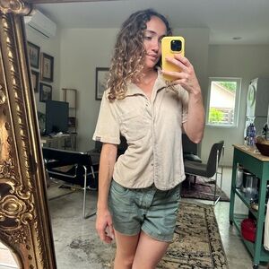 Tan Vacancy Supply button up